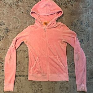 vintage couture zip up track zip up